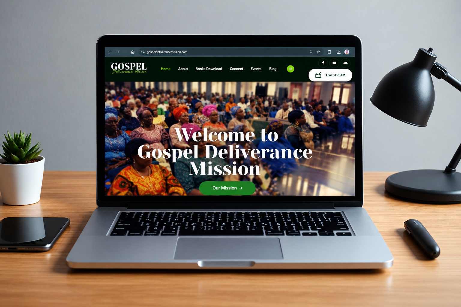 Gospel Deliverance Mission Website — Web Design